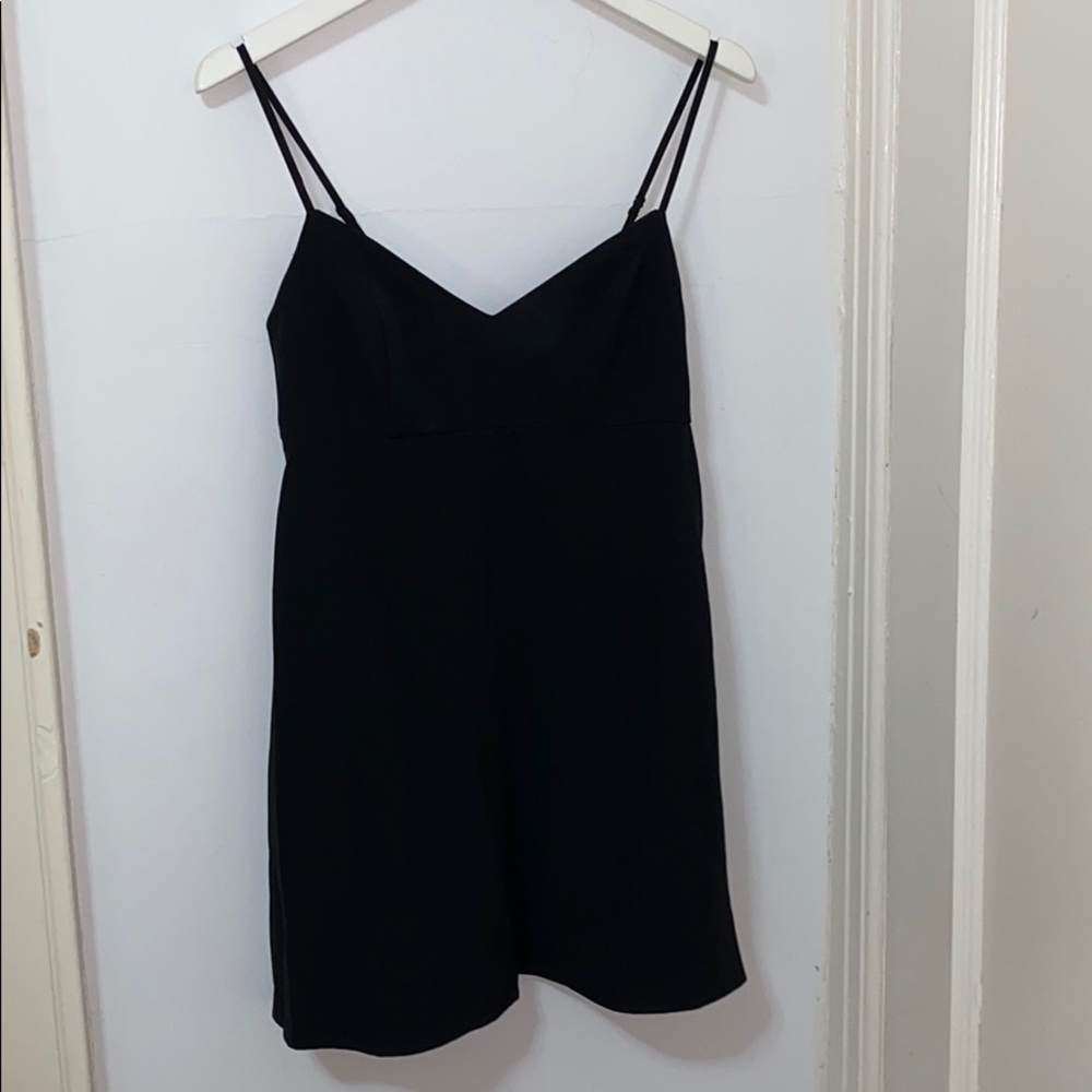 NWT black mini a-line cut dress